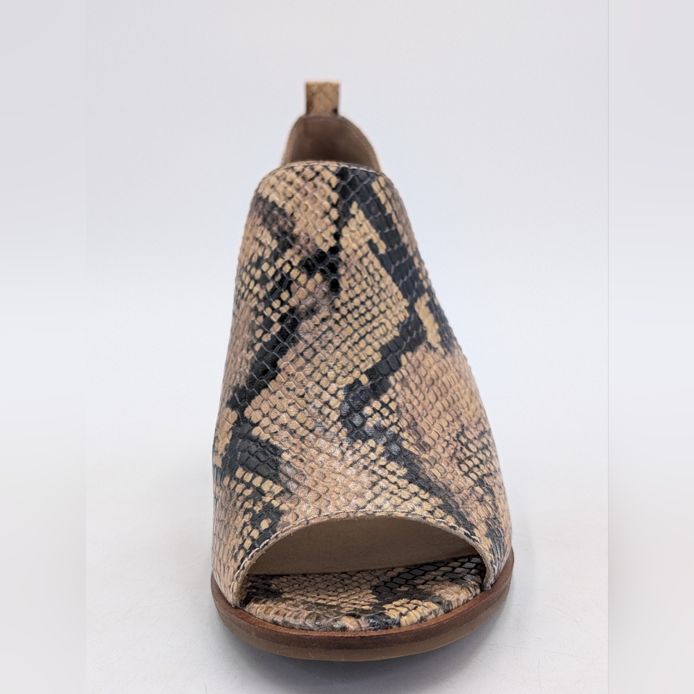 Lucky Brand LK-Junai Women's Size 7M Genuine Leather Snakeskin Peep Toe Heels - Picture 6 of 17
